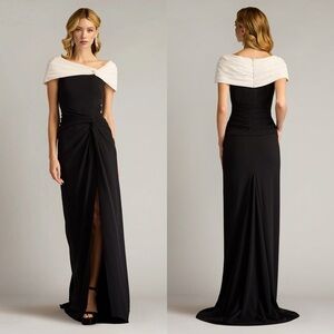 TADASHI SHOJI NEW Formal Long Evening Slit Dress in Black XL